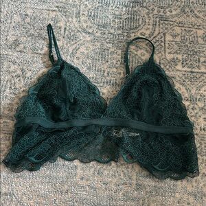 Madewell Green Lace Brallete